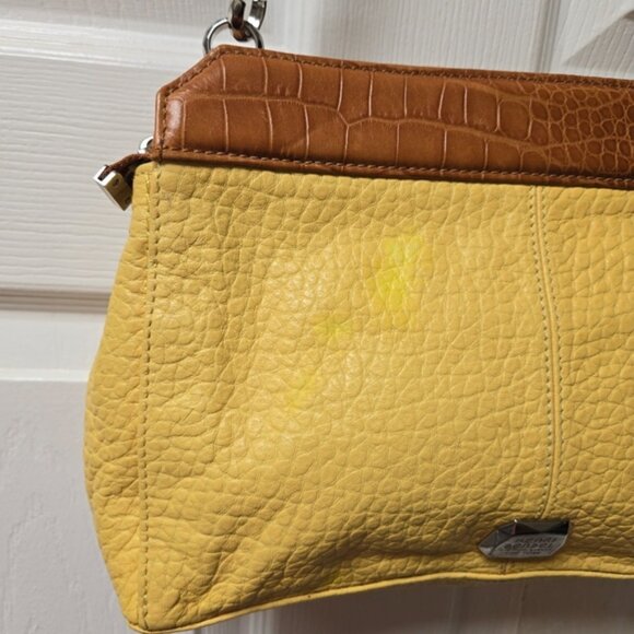 Henri Bendel Snake Yellow Multi E-Z Girl Shoulder Bag - Picture 5 of 13